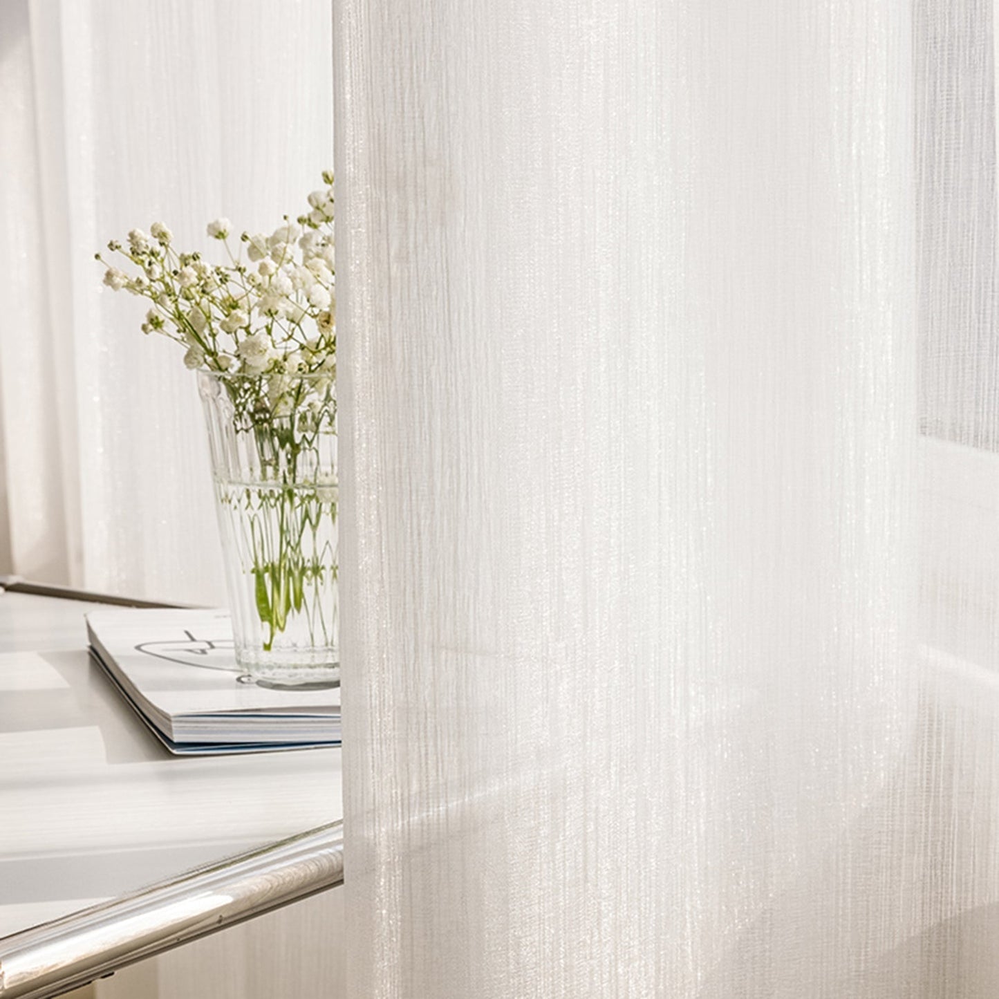ChicTisse - Rideaux Translucides Tissés pour un Style Élégant et Moderne