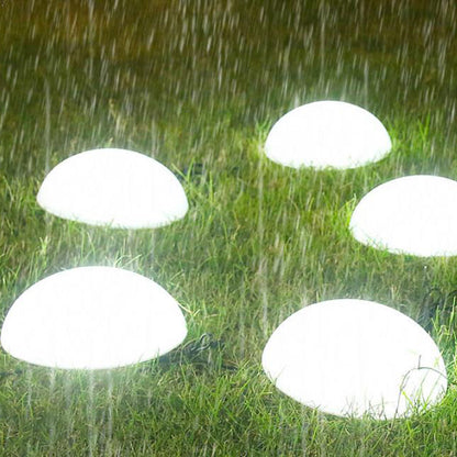Floroux Lampes de Jardin Solaires à LED | Design en Demi-Dôme | Alimenté par Solaire | Éclairage Extérieur Stylé