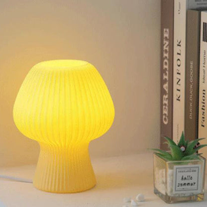 Lampe de table nocturne LED en verre vintage en forme de tulipe