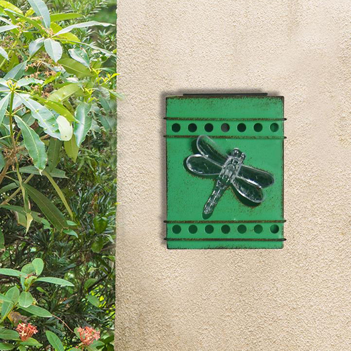Floroux Rétro Lampe Murale Solaire | Design en Boîte Carré | Fer Vieilli | Éclairage Extérieur LED