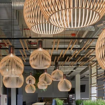 Floroux designer cage à oiseaux lampe japonaise créative restaurant octo suspensions