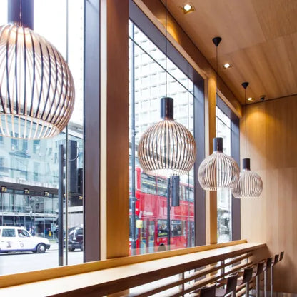 Floroux designer cage à oiseaux lampe japonaise créative restaurant octo suspensions