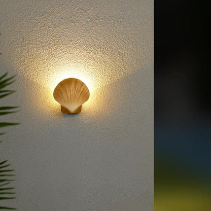 Floroux LED Applique Murale | Design Créatif en Coquillage | Aluminium | Étanche | Éclairage Exterieur