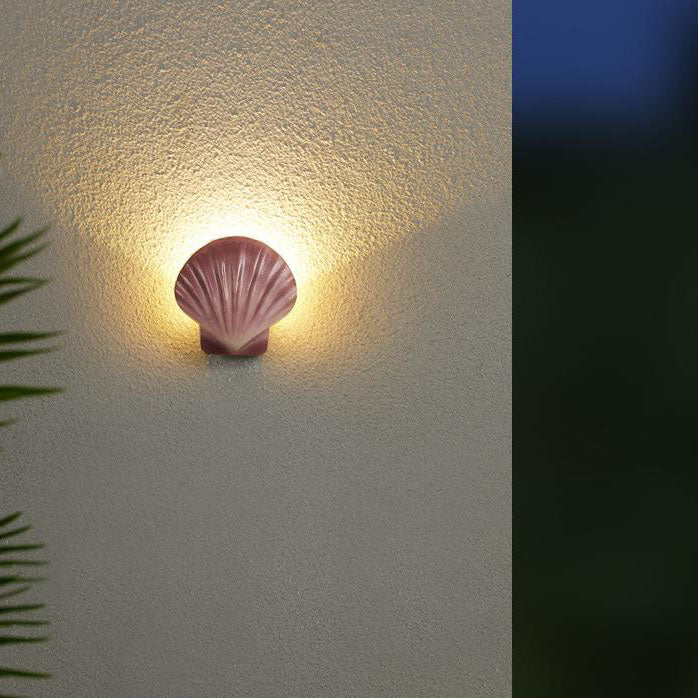 Floroux LED Applique Murale | Design Créatif en Coquillage | Aluminium | Étanche | Éclairage Exterieur