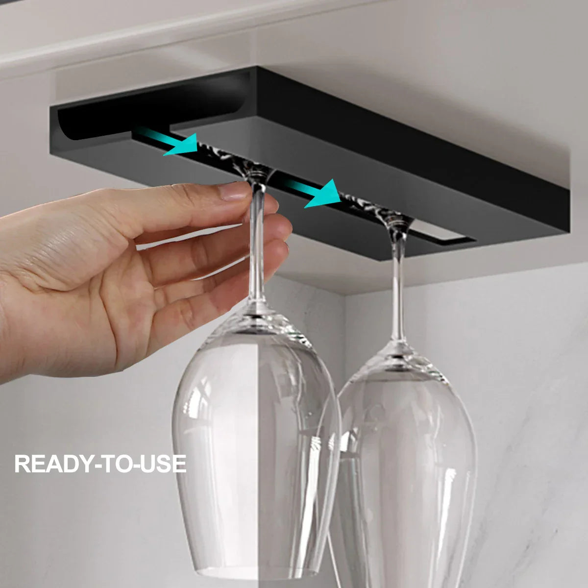 Étagère à verres à vin élégante pour un rangement stylé et gain de place