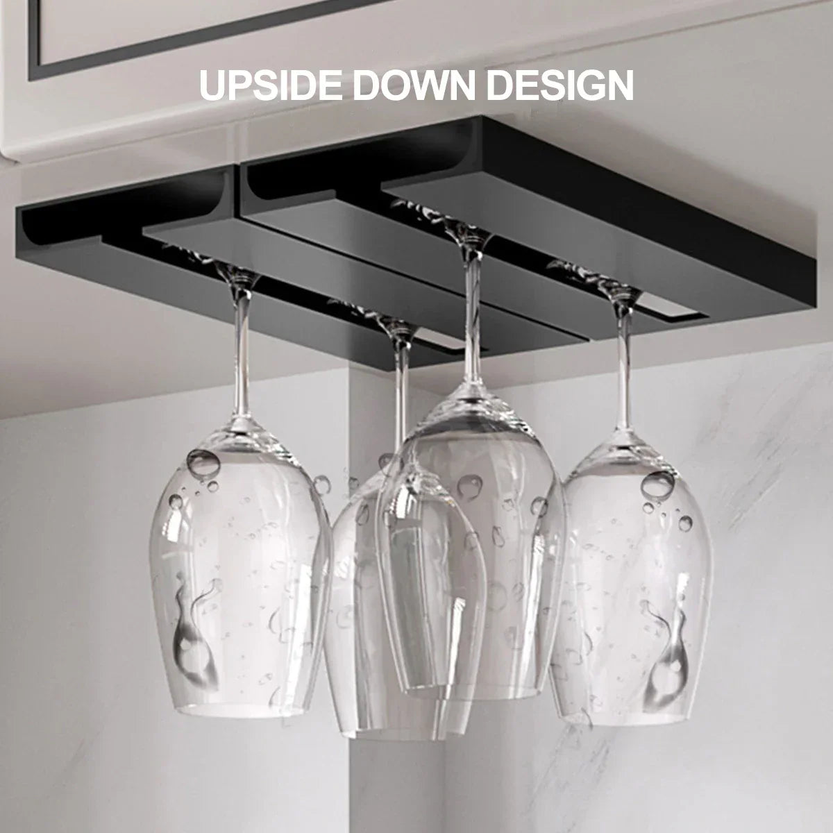 Étagère à verres à vin élégante pour un rangement stylé et gain de place