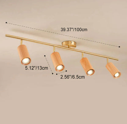 Floroux Design Nordique LED Plafonnier | Design en Bois Minimaliste | Économe en Énergie | Ambiance de Vie Moderne