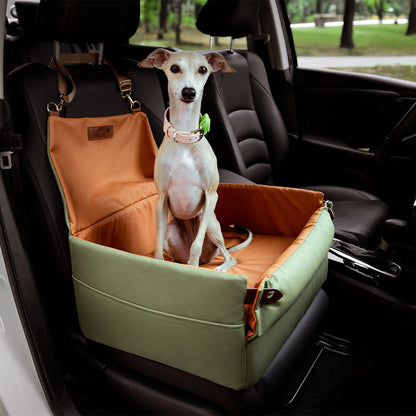 Élévé Faux Cuir Deluxe Siège Auto Chien Booster Lit - Urban Voyager