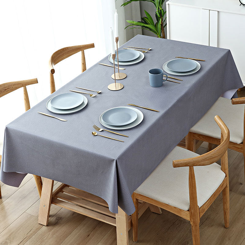 Nappe rectangulaire texturée imperméable et splash-proof, nappe de cuisine