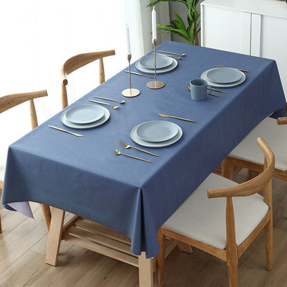Nappe rectangulaire texturée imperméable et splash-proof, nappe de cuisine