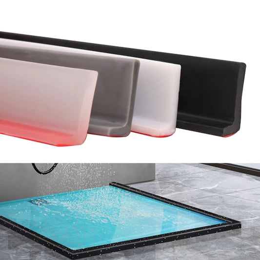 Barrière/stoppeur d'eau en silicone pour salle de bain