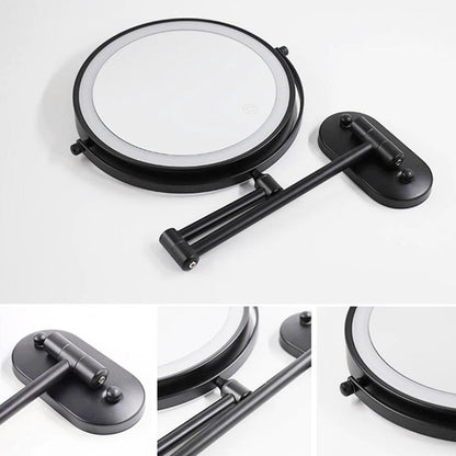 Miroir de maquillage grossissant LED rechargeable