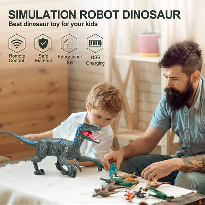 DinoMotion – Vélociraptor réaliste avec télécommande