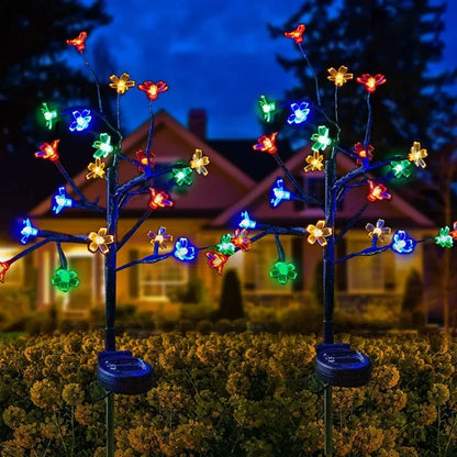 Floroux - Fleur de pêcher Solar-LEDs