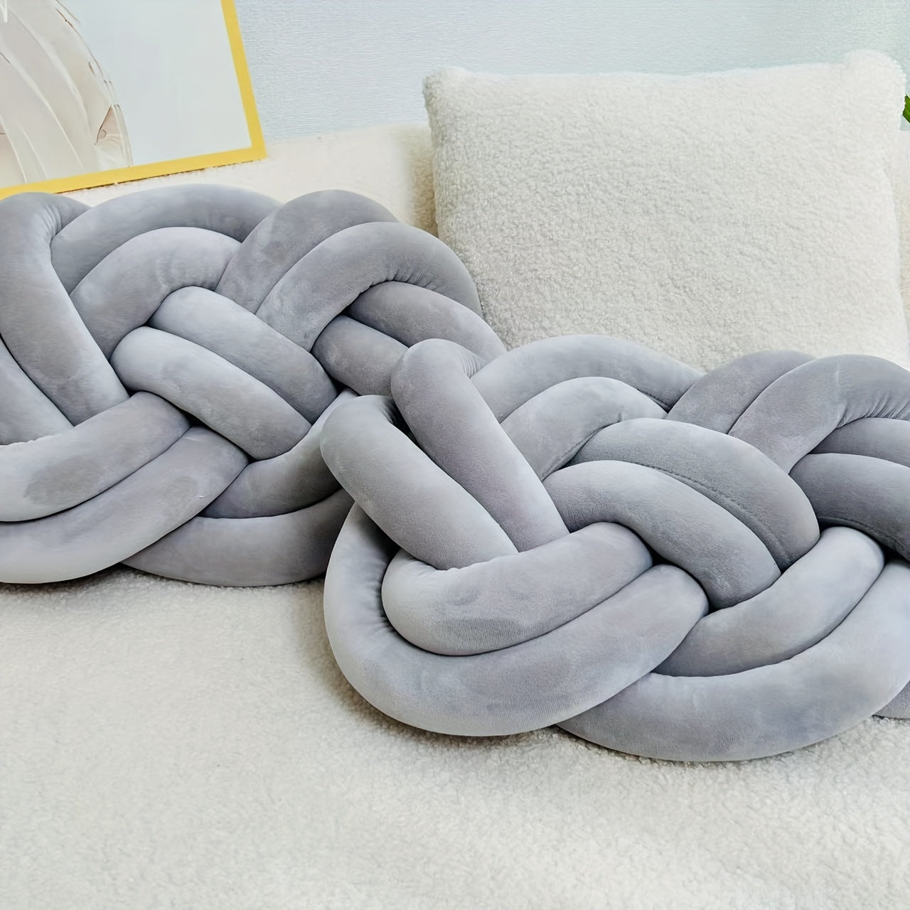 ComfortCloud Coussins - Coussins en peluche luxe avec design à boutons