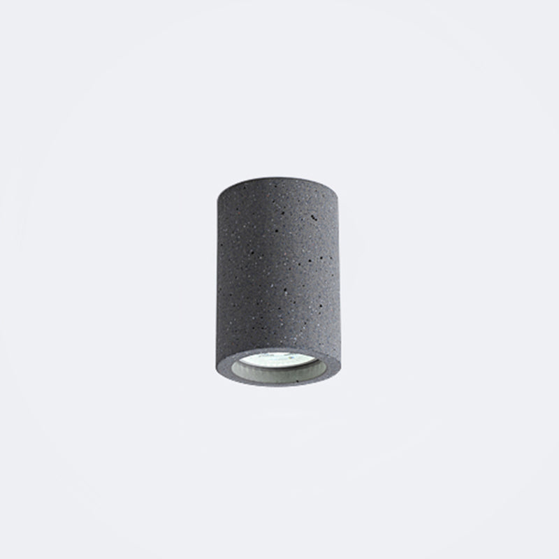 Cylindre de béton luminaire de plafond LED – design minimaliste