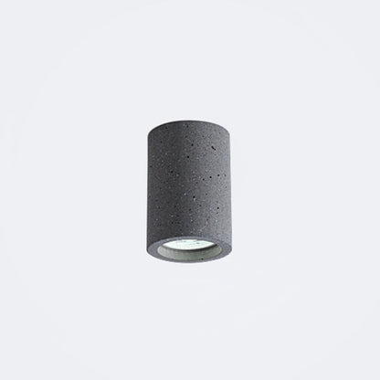 Cylindre de béton luminaire de plafond LED – design minimaliste