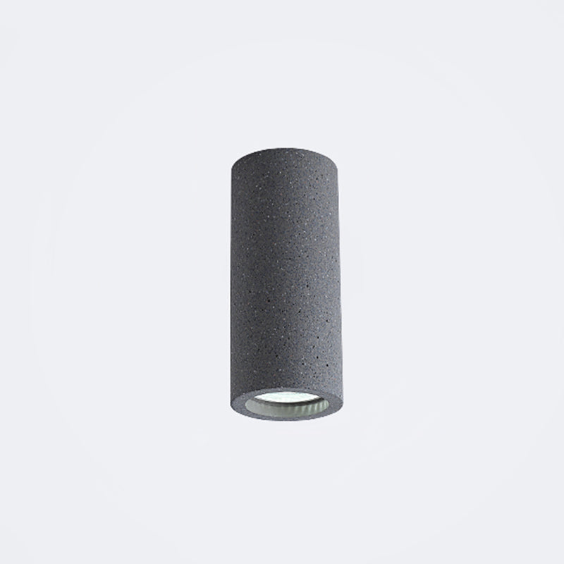 Cylindre de béton luminaire de plafond LED – design minimaliste