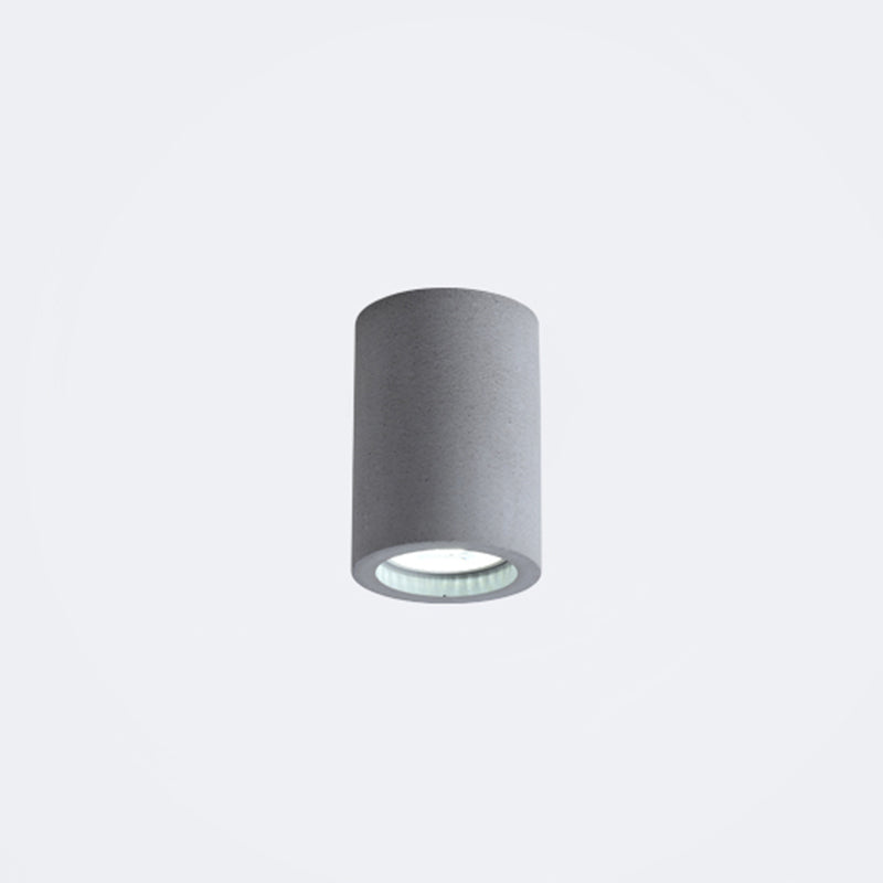 Cylindre de béton luminaire de plafond LED – design minimaliste