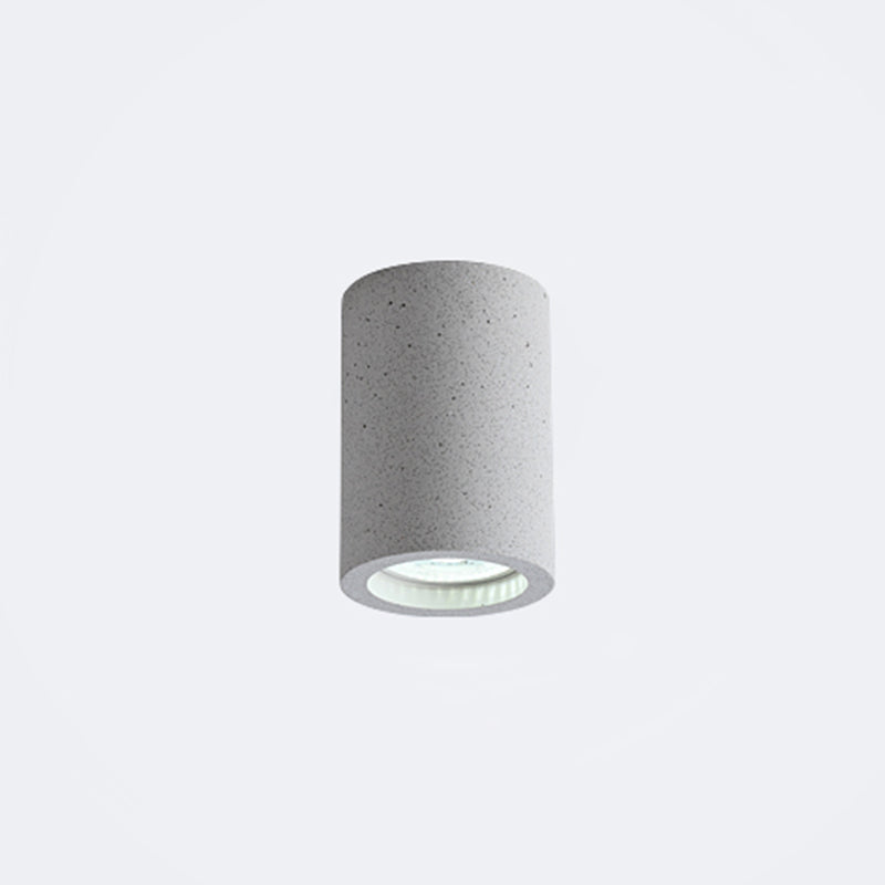 Cylindre de béton luminaire de plafond LED – design minimaliste