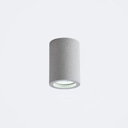 Cylindre de béton luminaire de plafond LED – design minimaliste