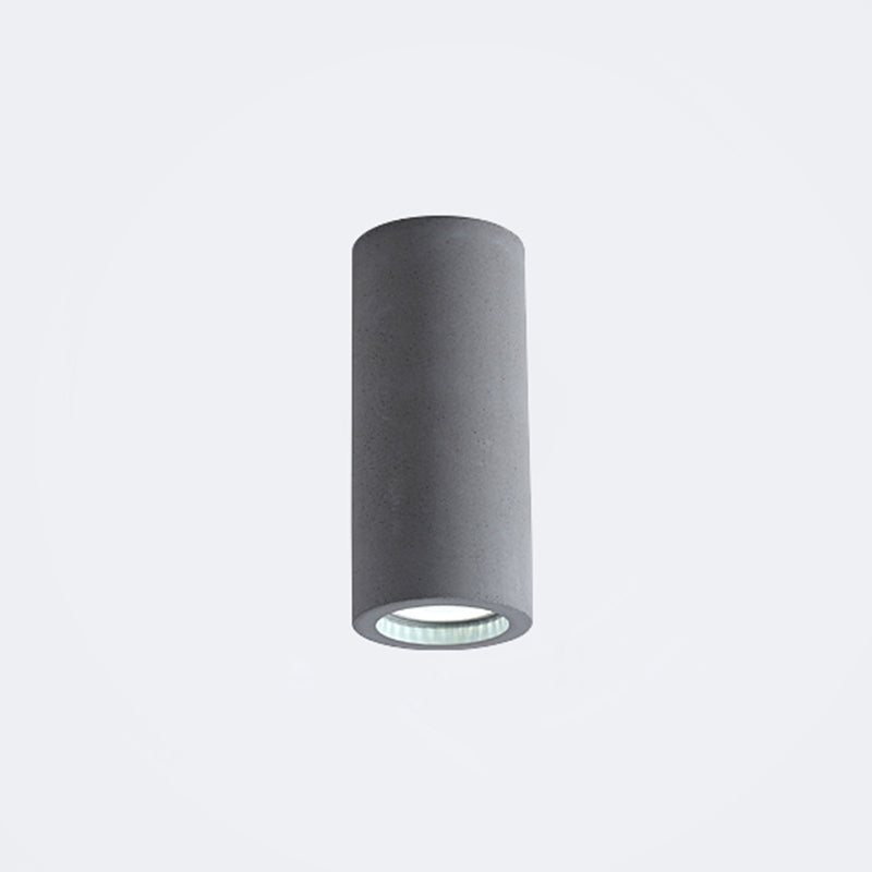 Cylindre de béton luminaire de plafond LED – design minimaliste