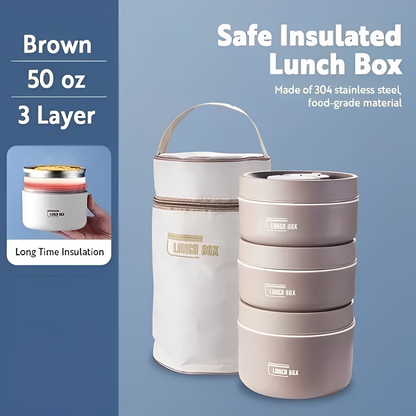 CuisineChic - Lunchbox thermique isotherme pour repas frais et sains
