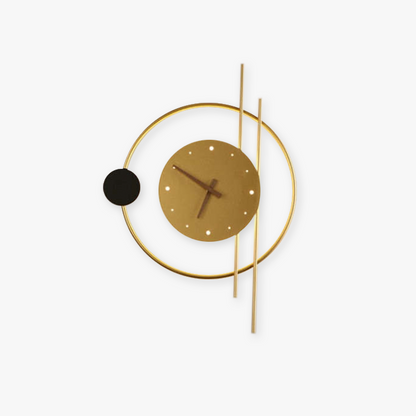Floroux - Horloge murale élégante avec éclairage ambiant LED