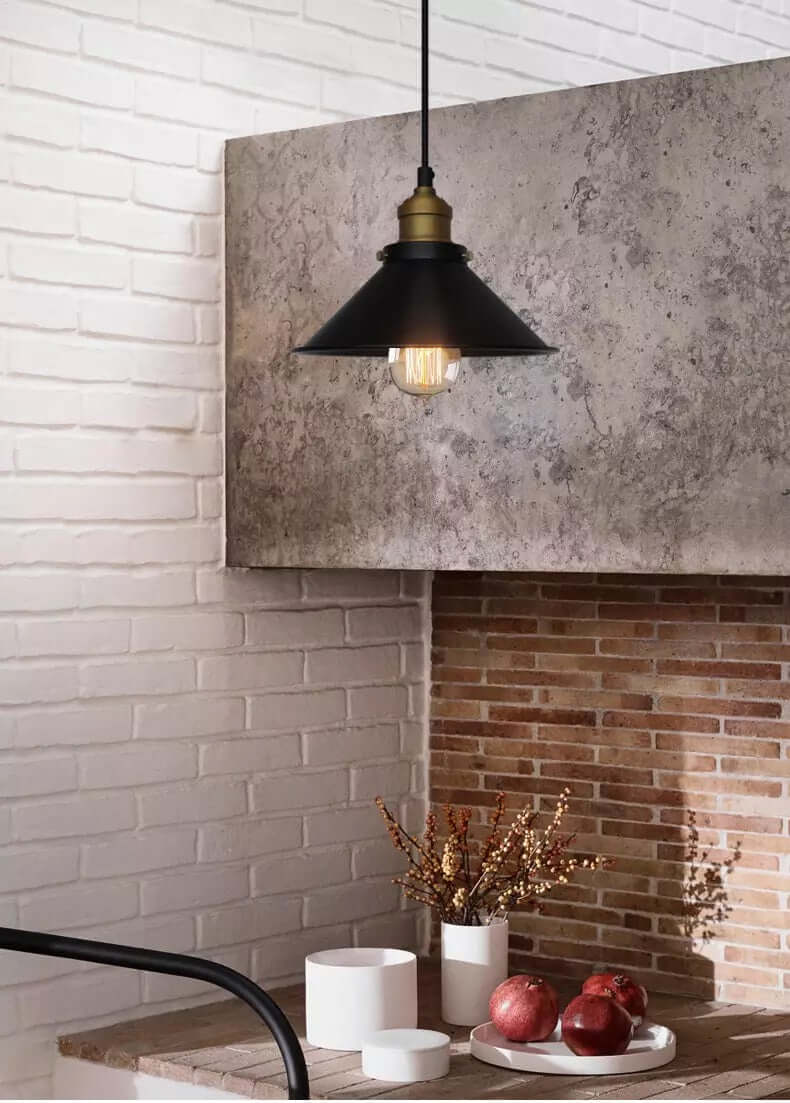 Floroux conical pendant in brass | Modern design | Dining room & Kitchen | Elegant atmosphere