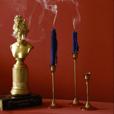 Bougeoir vintage | Support de bougie en laiton