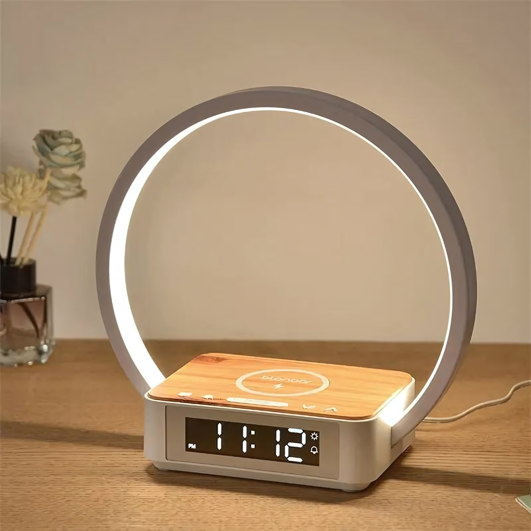 Floroux Dawn | Réveil LED sans fil avec lumière douce de réveil