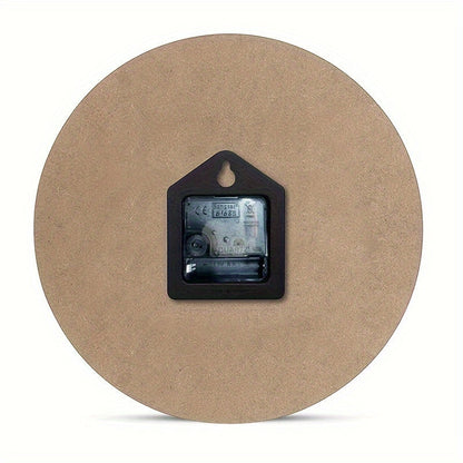 Floroux avec design de football - Horloge silencieuse pour salon et chambre à coucher