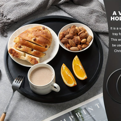 BohoChic - Élégante Coupe Décorative en Bois