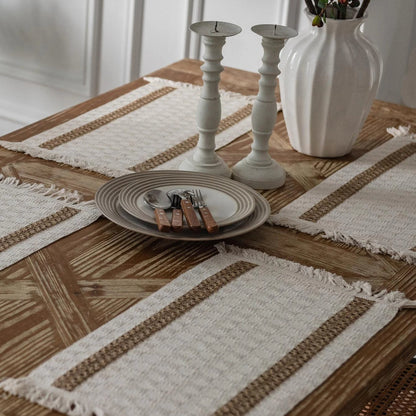 Coaster en corde de chanvre - Ensemble de 4