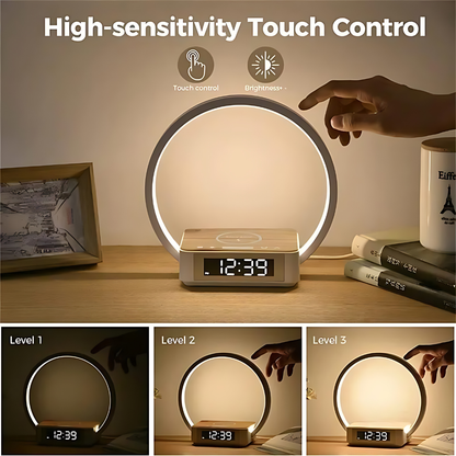 Floroux Dawn | Réveil LED sans fil avec lumière douce de réveil