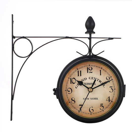 EuroElegance Horloge Murale Double Face