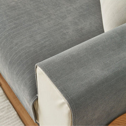Coussin de canapé antidérapant Herringbone Housse de canapé