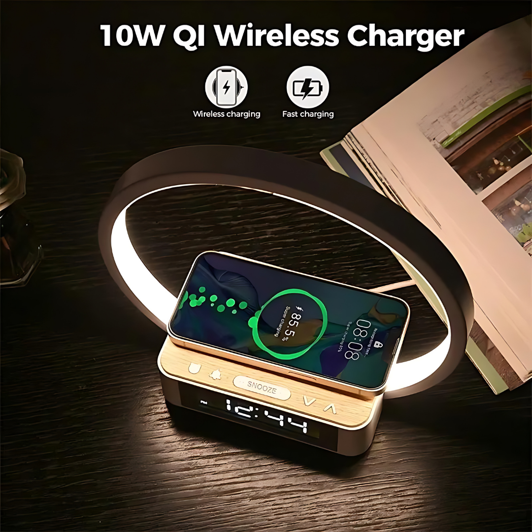 Floroux Dawn | Réveil LED sans fil avec lumière douce de réveil