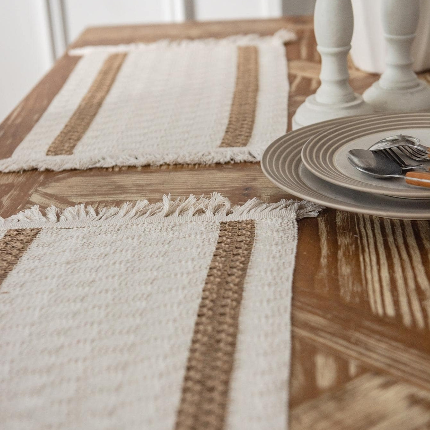 Coaster en corde de chanvre - Ensemble de 4