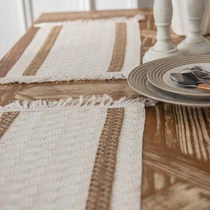 Coaster en corde de chanvre - Ensemble de 4