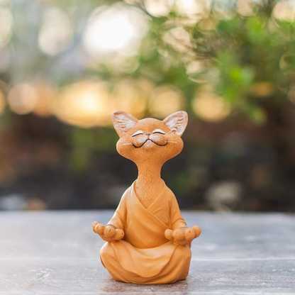 Décor de chat Bouddha Heureux