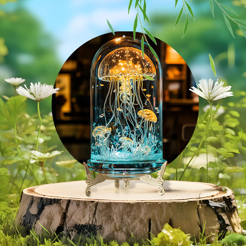 CrystalJelly – Lampe méduse en verre artistique