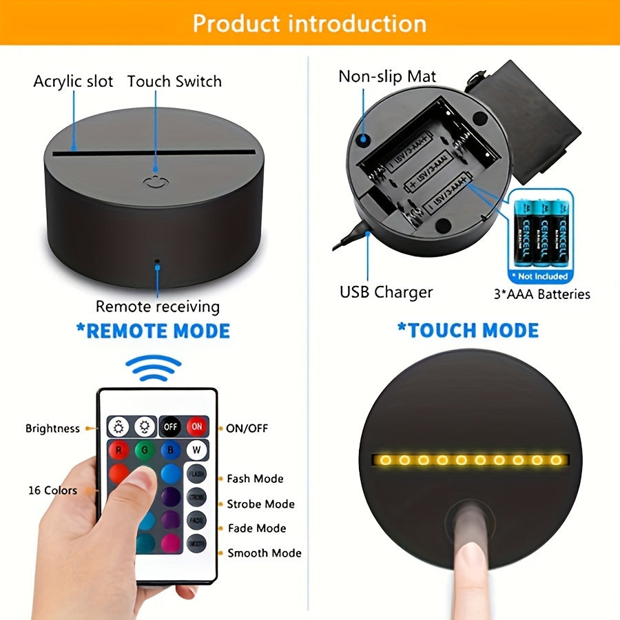 DecoBulldog - Lampe Bulldog Français 3D avec Couleurs