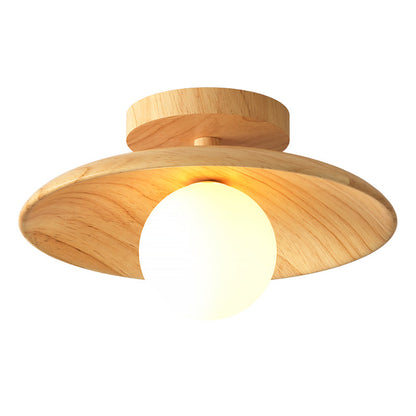 ElegantWood Light - Moderne Lampe de Plafond en Bois pour Hall
