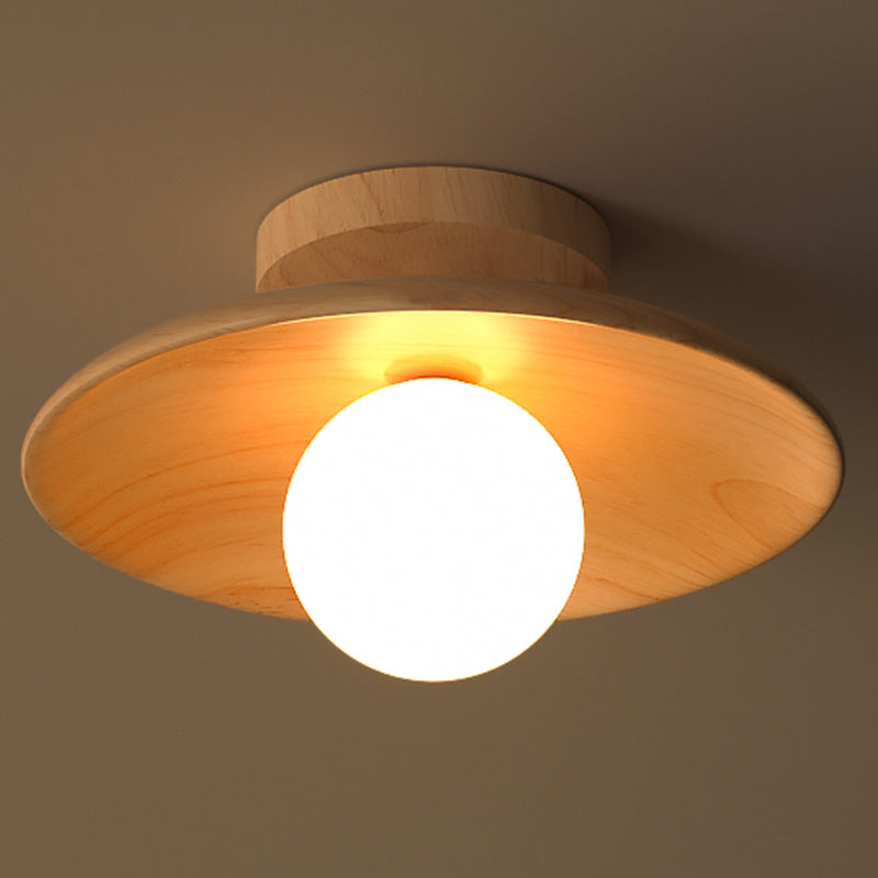 ElegantWood Light - Moderne Lampe de Plafond en Bois pour Hall