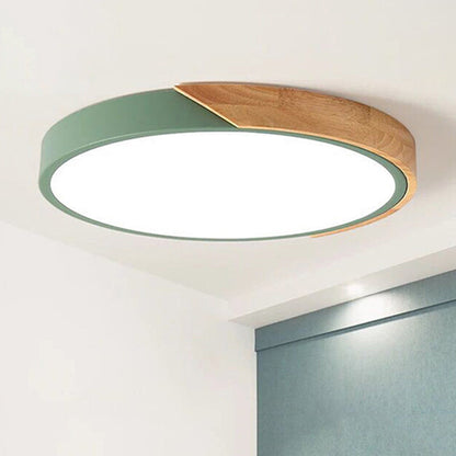 Floroux LED Plafonnier pour la chambre - Acrylique et métal Lampe encastrée ronde