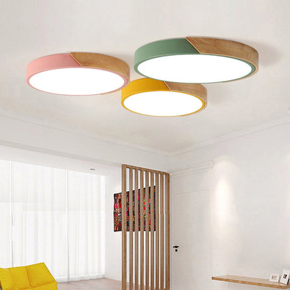 Floroux LED Plafonnier pour la chambre - Acrylique et métal Lampe encastrée ronde