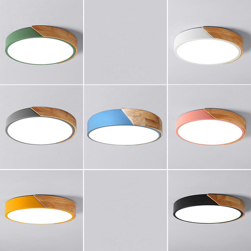 Floroux LED Plafonnier pour la chambre - Acrylique et métal Lampe encastrée ronde