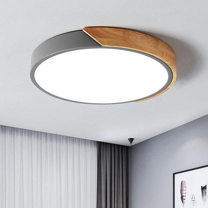 Floroux LED Plafonnier pour la chambre - Acrylique et métal Lampe encastrée ronde