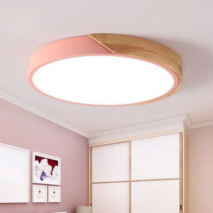 Floroux LED Plafonnier pour la chambre - Acrylique et métal Lampe encastrée ronde